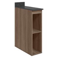 Balcao Nicho Com Tampo 20 Cm Mdf Kali 12216 Nicioli Carvalho Toq - 1