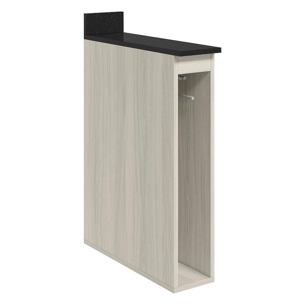 Balcao Guardanapeiro Com Tampo 15 Cm Mdf Kali 12215 Nicioli Bianco Toq - 1