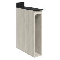 Balcao Guardanapeiro Com Tampo 15 Cm Mdf Kali 12215 Nicioli Bianco Toq - 1