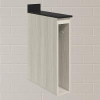 Balcao Guardanapeiro Com Tampo 15 Cm Mdf Kali 12215 Nicioli Bianco Toq - 2