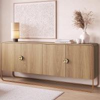 Balcao Buffet E Aparador 180 Cm Organica Artesano Hanover Dourado - 2