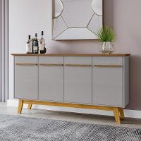 Balcao Buffet 4 Portas Opala 160 Cm Bechara Cinamomo Off White - 6