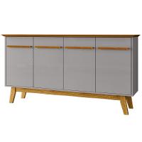 Balcao Buffet 4 Portas Opala 160 Cm Bechara Naturalle Off White - 1