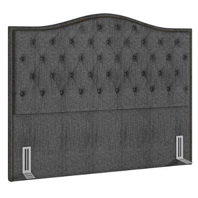 Cabeceira Cama Box Casal King 195Cm Siena P02 Linho Cinza