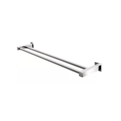 Porta Toalha Duplo Cromo 60 cm Inox