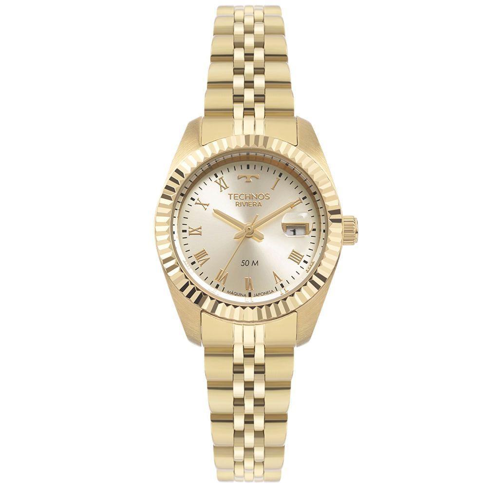 Relógio Technos Feminino Riviera Dourado - 2015ceo/1x 2015ceo/1x - 1