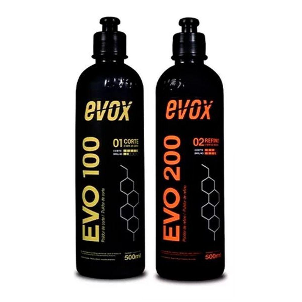 Kit Polimento Automotivo Evox Corte Refino Evo100 + Evo200 - 1