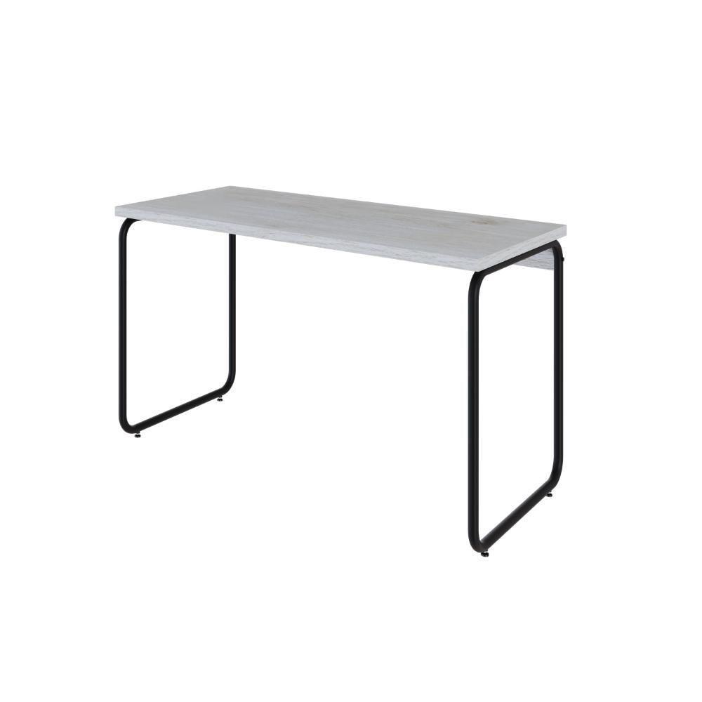 Mesa Office 120x60x75cm Round Snow - Est.preta Snow - Est.preta - 1