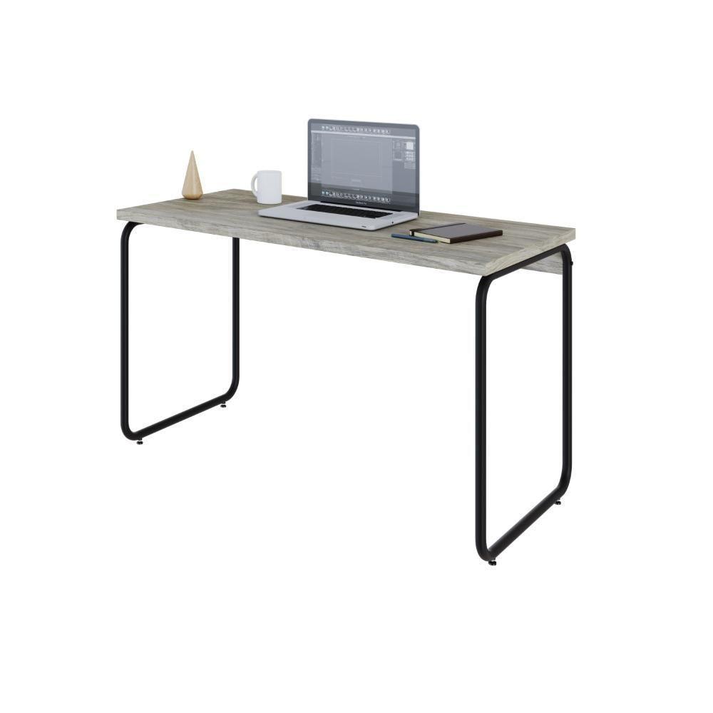 Mesa Office 120x60x75cm Round Snow - Est.preta Snow - Est.preta - 5