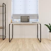 Mesa Office 120x60x75cm Round Snow - Est.preta Snow - Est.preta