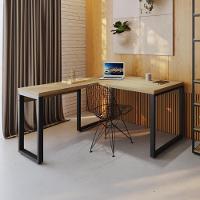 Mesa Em L Operacional 135x160x75cm Yon Vermont Oak-est.preta Vermont Oak-est.preta - 2