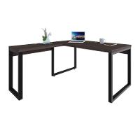 Mesa Em L Diretor 150x160x75cm Yon Terracota-est.preta Terracota-est.preta - 5