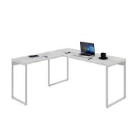 Mesa Em L Kuadra Diretor 150x150x75cm Snow - Est.branca Snow - Est.branca