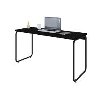 Mesa Office 135x60x75cm Round Preto ônix - Est.preta Preto ônix - Est.preta - 5