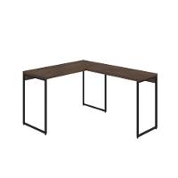 Mesa Em L Dynamica Office 120x140x75cm Nogal - Est.preta Nogal - Est.preta - 1