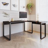 Mesa Em L Diretor 150x160x75cm Yon Preto Tx-est.preta Preto Tx-est.preta