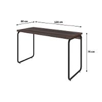 Mesa Office 120x60x75cm Round Nogal - Est.preta Nogal - Est.preta - 7