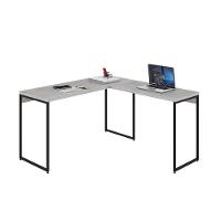 Mesa Em L Dynamica Office 135x140x75cm Snow - Est.preta Snow - Est.preta