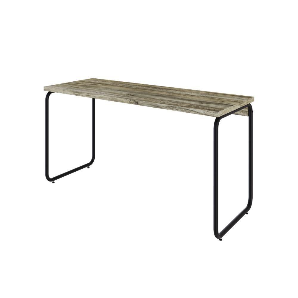 Mesa Office 135x60x75cm Round Carvalho - Est.preta Carvalho - Est.preta - 1