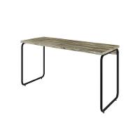 Mesa Office 135x60x75cm Round Carvalho - Est.preta Carvalho - Est.preta - 1