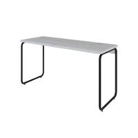 Mesa Office 135x60x75cm Round Snow - Est.preta Snow - Est.preta - 1