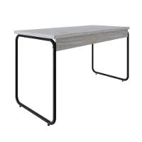 Mesa Office 135x60x75cm Round Snow - Est.preta Snow - Est.preta - 6