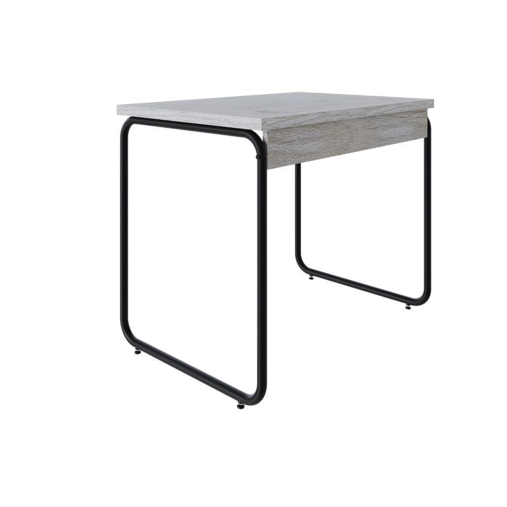 Mesa Office 90x60x75cm Round Snow - Est.preta Snow - Est.preta - 2