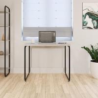 Mesa Office 90x60x75cm Round Snow - Est.preta Snow - Est.preta - 7