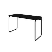 Mesa Office 120x60x75cm Round Preto ônix - Est.preta Preto ônix - Est.preta - 1