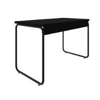 Mesa Office 120x60x75cm Round Preto ônix - Est.preta Preto ônix - Est.preta - 6