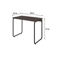 Mesa Office 90x60x75cm Round Nogal - Est.preta Nogal - Est.preta - 7