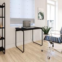 Mesa Office 90x60x75cm Round Preto ônix - Est.preta Preto ônix - Est.preta - 2