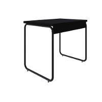 Mesa Office 90x60x75cm Round Preto ônix - Est.preta Preto ônix - Est.preta - 6