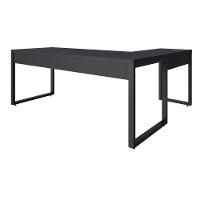 Mesa Em L Presidente C-01 Gav. 190x160x75cm Yon Preto Tx-est.preta Preto Tx-est.preta - 6