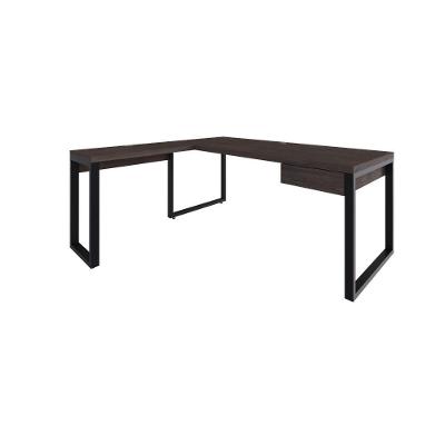 Mesa Em L Presidente C-01 Gav. 190x160x75cm Yon Terracota-est.preta Terracota-est.preta