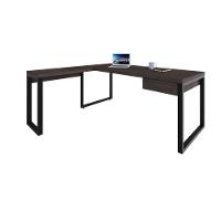 Mesa Em L Presidente C-01 Gav. 190x160x75cm Yon Terracota-est.preta Terracota-est.preta - 5