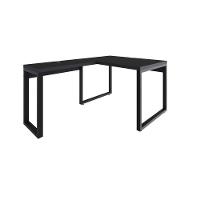 Mesa Em L Operacional 120x160x75cm Yon Preto Tx-est.preta Preto Tx-est.preta - 1