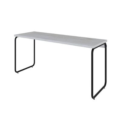 Mesa Office 150x60x75cm Round Snow - Est.preta Snow - Est.preta
