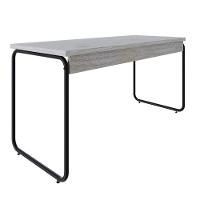 Mesa Office 150x60x75cm Round Snow - Est.preta Snow - Est.preta - 6