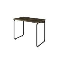 Mesa Office 90x60x75cm Round Carvalho Dark - Est.preta Carvalho Dark - Est.preta - 1