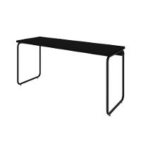 Mesa Office 150x60x75cm Round Preto ônix - Est.preta Preto ônix - Est.preta - 1