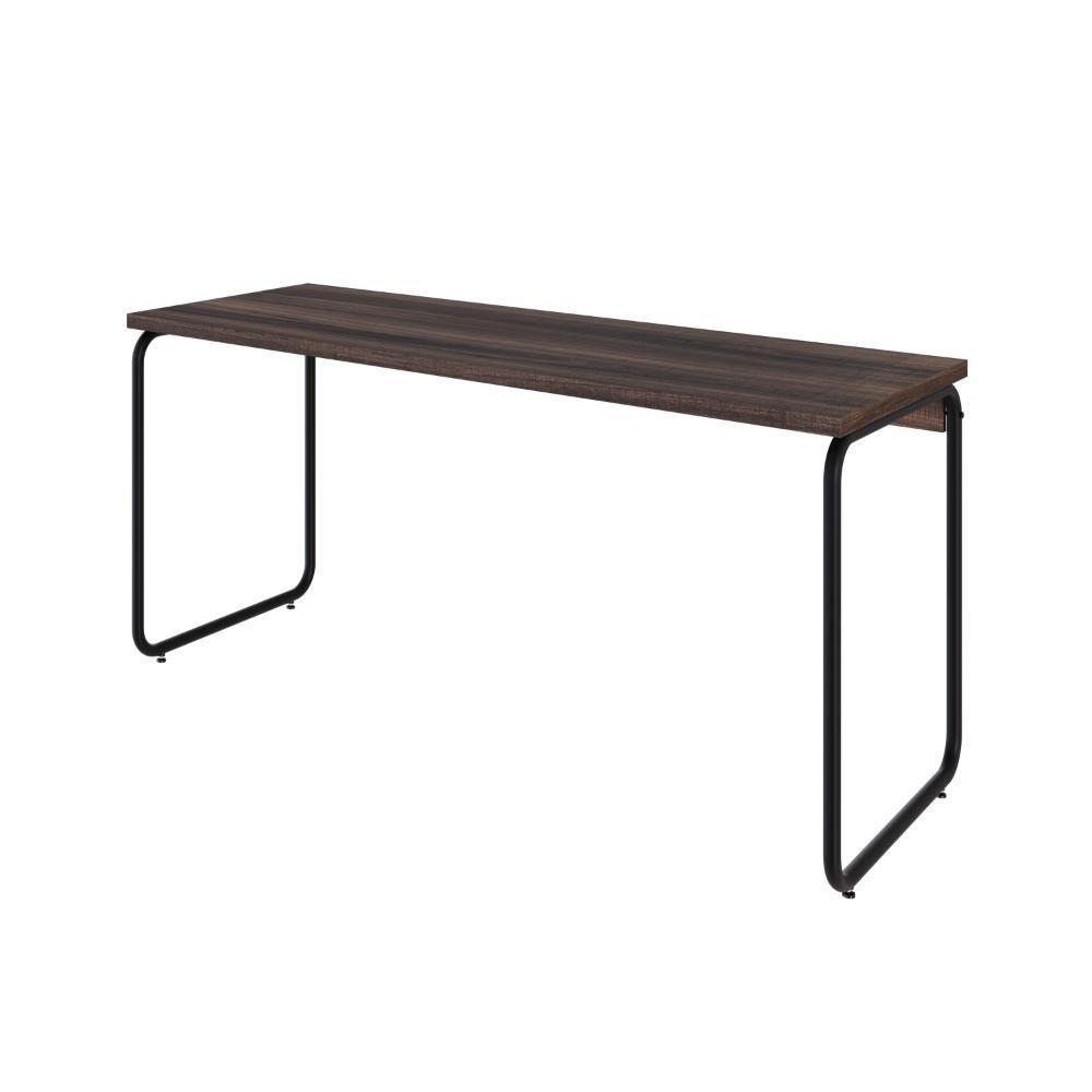 Mesa Office 150x60x75cm Round Nogal - Est.preta Nogal - Est.preta - 1