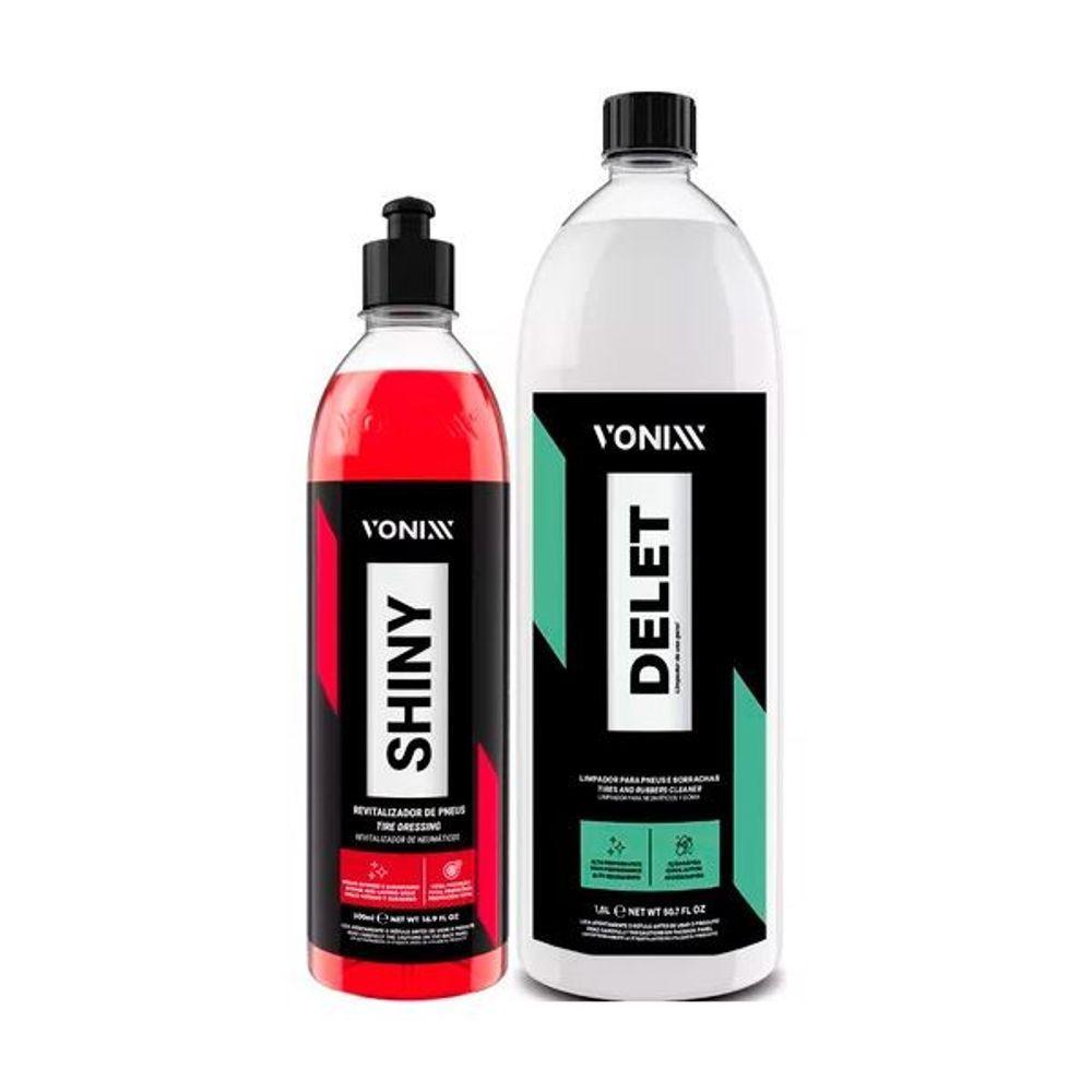 Limpador Pneus Borrachas Plastico Delet 1,5l Shiny Pretinho - 1