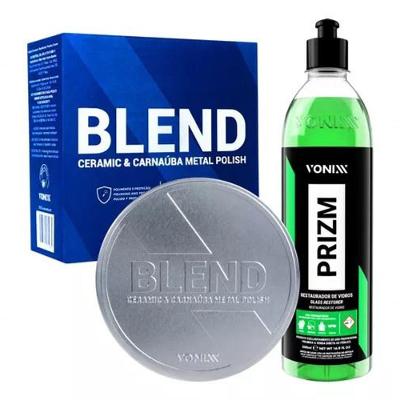 Blend Metal Polish Vonixx + Prizm Limpador De Chuva Acida Cor Aluminio