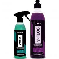 Kit Vexus Limpador De Motor E Rodas + V-floc 500ml Lavagem - 1