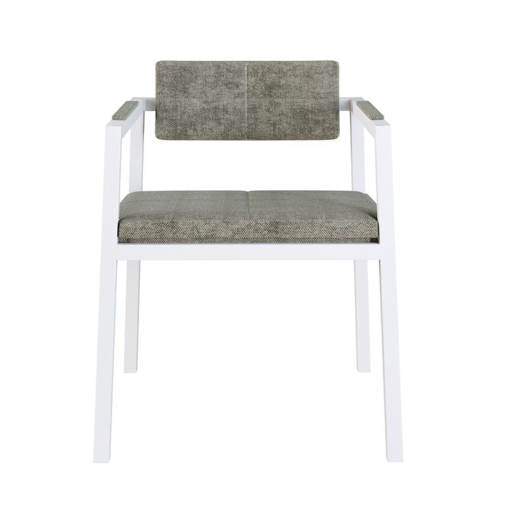 Poltrona Noah Fixa C-4 Pés 78 X 60,5 X 60,5 Cm Pés Brancos. Lautrec Marrom Lautrec Marrom - 5