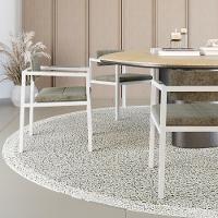 Poltrona Noah Fixa C-4 Pés 78 X 60,5 X 60,5 Cm Pés Brancos. Lautrec Marrom Lautrec Marrom