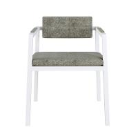 Poltrona Noah Fixa C-4 Pés 78 X 60,5 X 60,5 Cm Pés Brancos. Lautrec Marrom Lautrec Marrom - 5