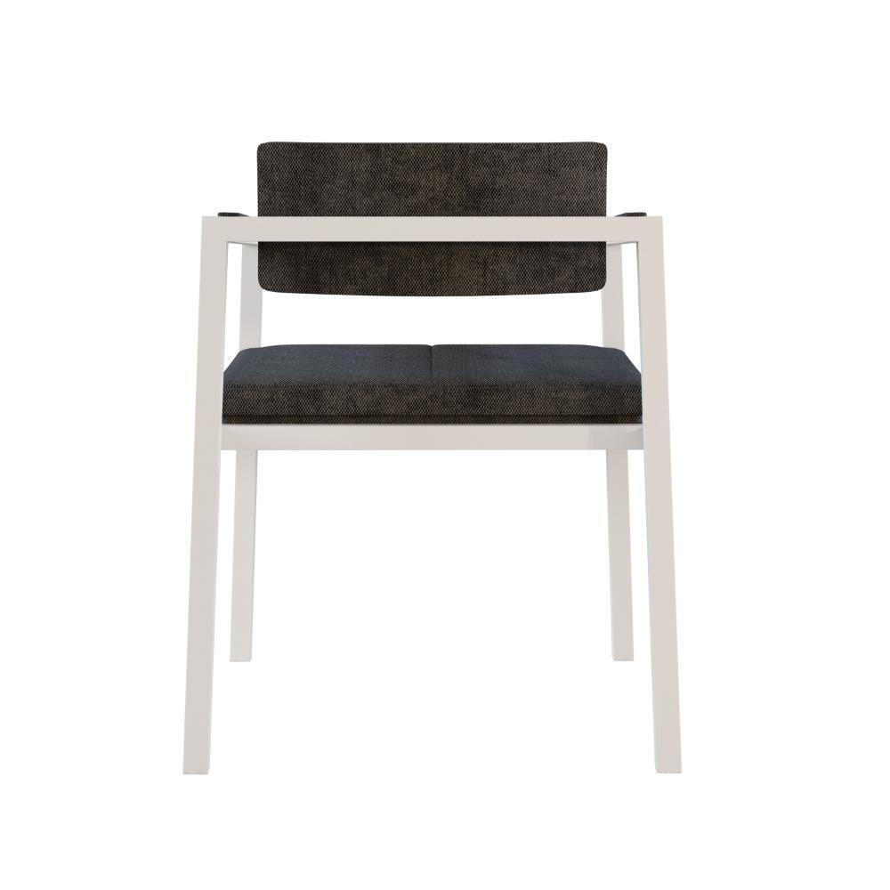 Poltrona Noah Fixa C-4 Pés 78 X 60,5 X 60,5 Cm Pés Brancos. Lautrec Grafite Lautrec Grafite - 6