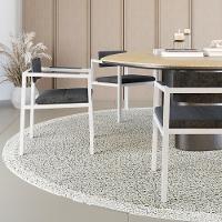 Poltrona Noah Fixa C-4 Pés 78 X 60,5 X 60,5 Cm Pés Brancos. Lautrec Grafite Lautrec Grafite